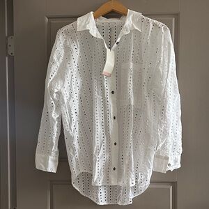 CALIA by Carrie Underwood White Eyelet Swim Coverup